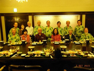 夕食懇親会前にパチリ